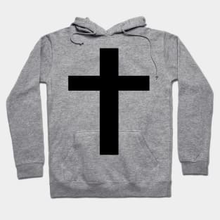 plain cross Hoodie